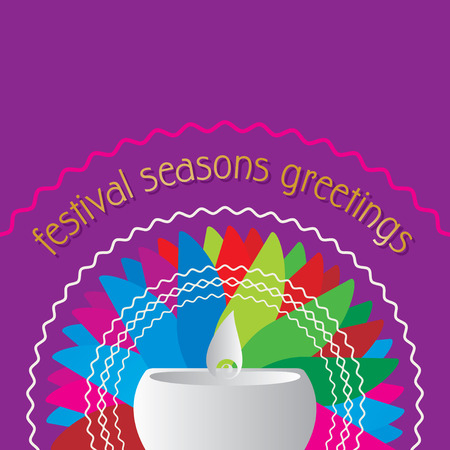 creative diwali rangoli concept vectorのイラスト素材