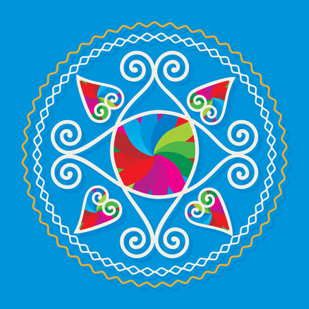 diwali rangoli concept vectorのイラスト素材