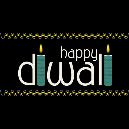 diwali greeting concept with lampのイラスト素材