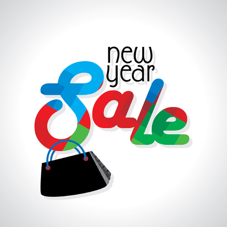 new year sale concept vectorのイラスト素材