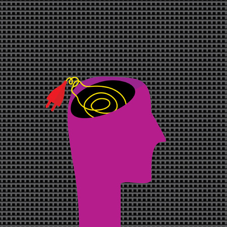 idea bulb with electric pin vectorのイラスト素材