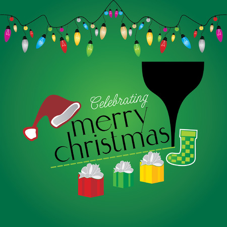 merry christmas celebration concept vectorのイラスト素材