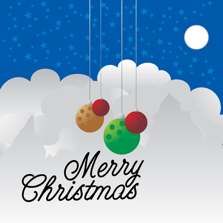merry christmas celebration concept vectorのイラスト素材