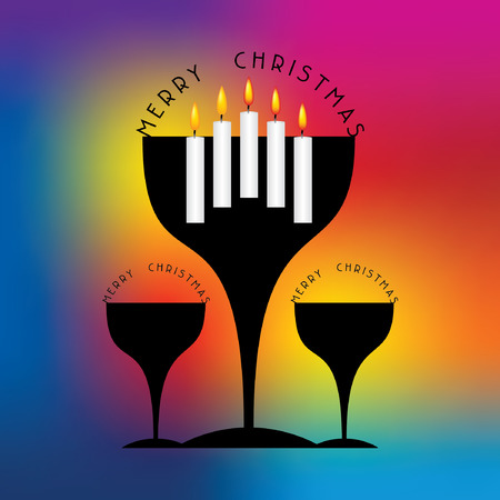 merry christmas celebration concept vectorのイラスト素材