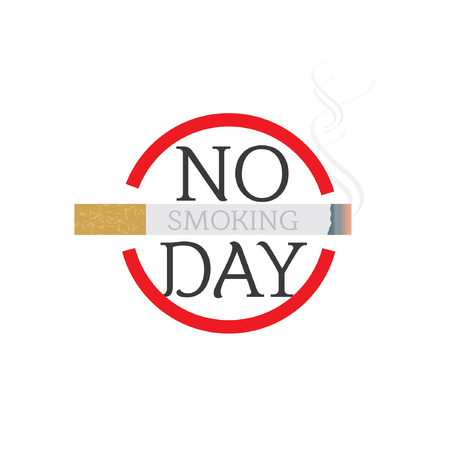 no smoking day conceptのイラスト素材