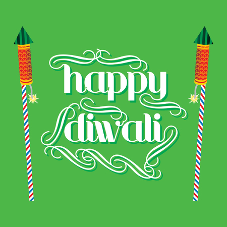 creative diwali festival concept vector illustrationのイラスト素材