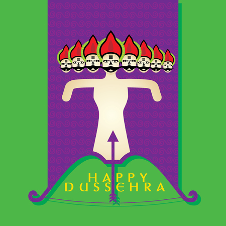 happy dussehra concept vector illustrationのイラスト素材