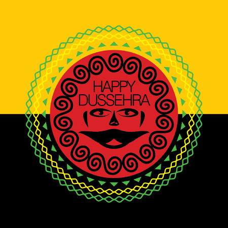 happy dussehra concept vector illustrationのイラスト素材