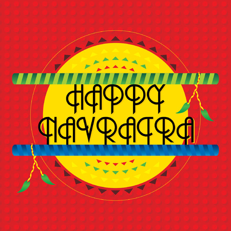 creative navratri festival concept vector illustrationのイラスト素材
