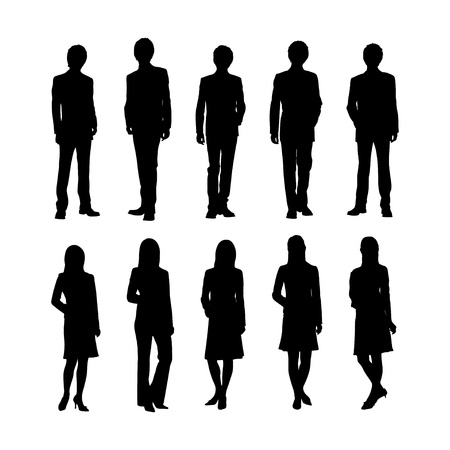 people silhouetteのイラスト素材