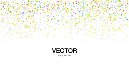 Confetti celebration colorful triangle vector background illustration design materialのイラスト素材