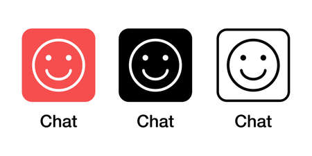 Smile, happy, fun App Icon Vector Design Illustration Materialのイラスト素材