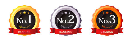 Best, Ranking, Crown, Laurel Vector Icon Illustration Materialのイラスト素材