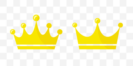 Golden crown, vector illustration material of ranking icon setのイラスト素材