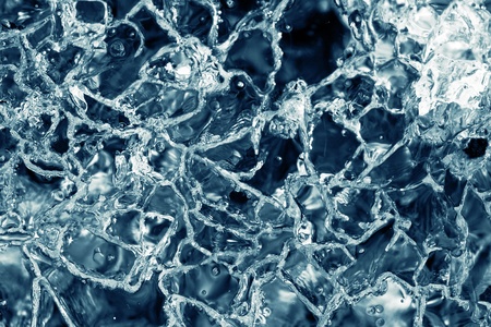 Ice on a river, meltの写真素材