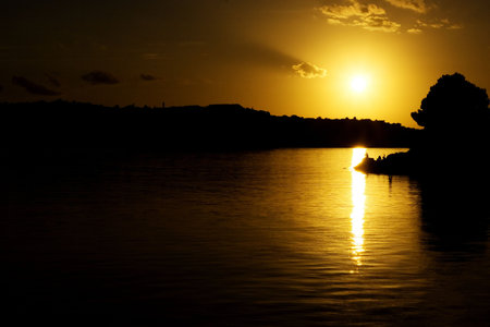 Sun and mediterranean seaの写真素材