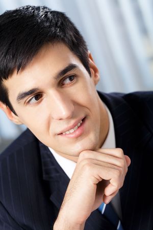 Portrait of successful businessman at officeの写真素材