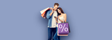 Holiday sales actions, rebates, discounts, store retail, trade, consumer concept image - happy...