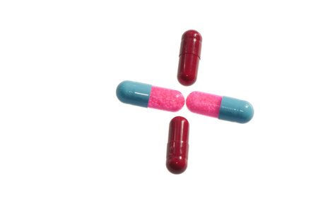 pills different destination for treatment people as an background for drugstore advertising