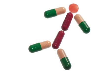 pills different destination for treatment people as an background for drugstore advertisingの写真素材