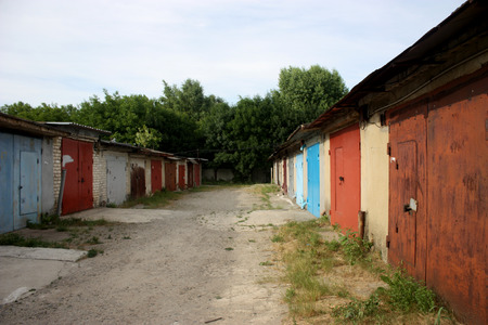 iron doorsの写真素材