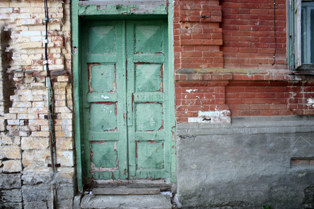 retro doorの写真素材