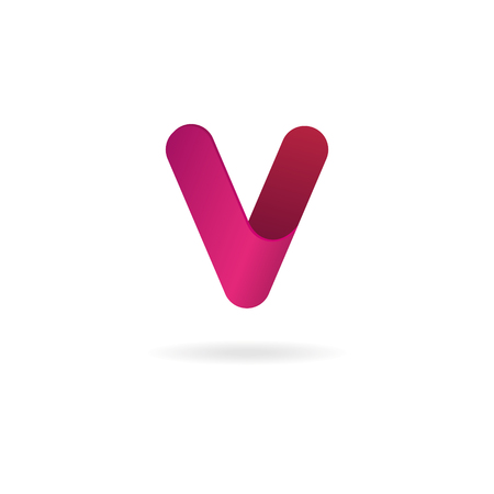 Letter V logo. Vector icon design templateのイラスト素材