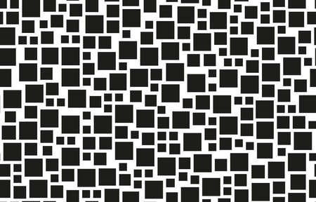 Seamless pattern with random scale squares. Vector background.のイラスト素材