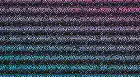 Circuit board background for AI or neural network design.