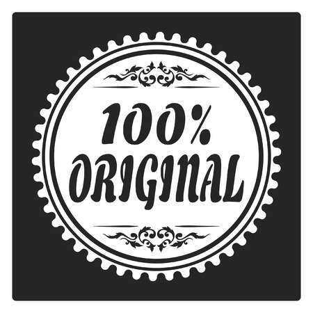 100% original medalのイラスト素材