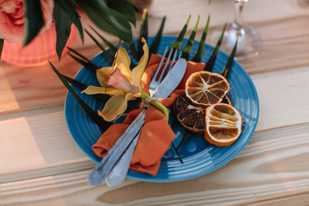 Romantic dinner, candles at ocean beach. Honeymoon, proposal or wedding background concept.