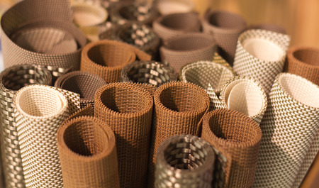 Stands for plates made of plastic twisted a fewの写真素材