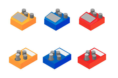 Isometric effectorのイラスト素材