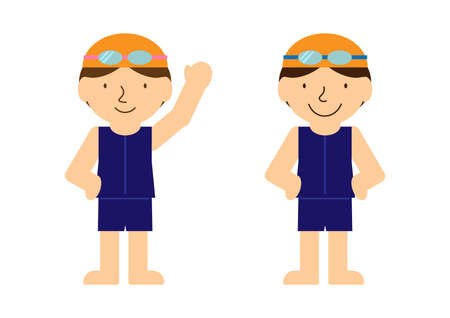 Genderless Swimwearのイラスト素材