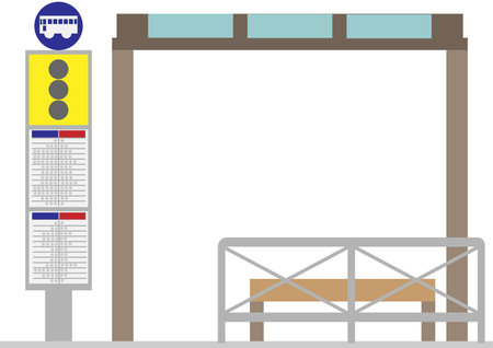 Bus timetablesのイラスト素材