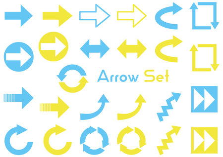 Various arrow icon setsのイラスト素材