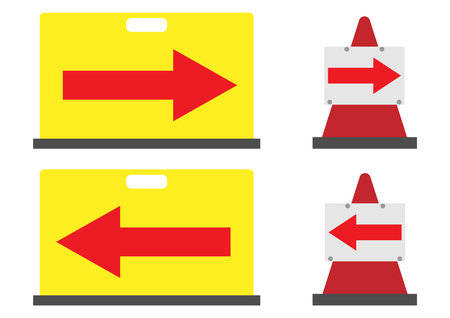 Illustration set of various arrow signsのイラスト素材