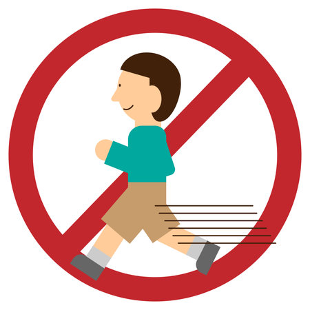 Illustration material that does not make evacuation drills funnyのイラスト素材