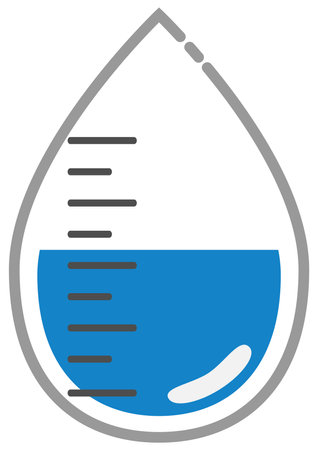 Icon material with the image of humidityのイラスト素材