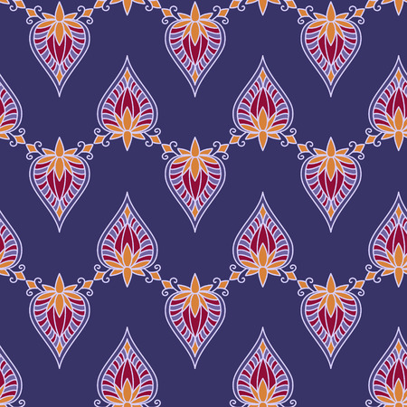 The pattern of ethnic ornament. Print for fabrics, shawls, stolesのイラスト素材