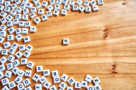 Buenos Aires, Argentina, September 28, 2020: Spanish Word concept written on a wooden backgroundのeditorial素材
