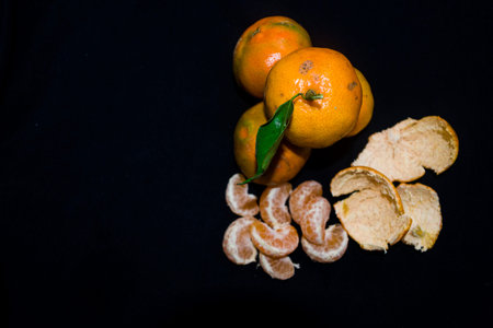 ripe tangerines