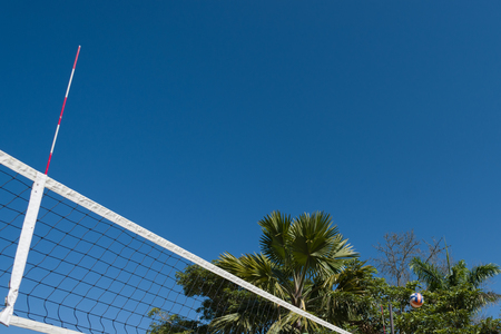 volleyball ball to the airの写真素材