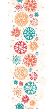 Abstract Doodle Circles Seamless Pattern Background. Creative Hand drawn mandalas. Great for elegant textiles, cards, wrapping, wallpaper - vector designのイラスト素材