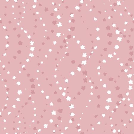 Cute hand drawn cherry blossoms seamless pattern, elegant floral background, great for textiles, banner, wallpaper, wrapping - vector designのイラスト素材