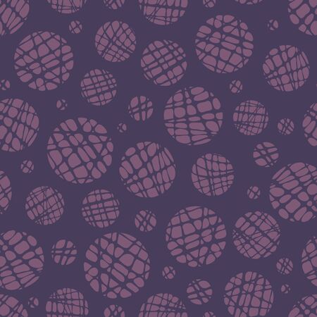 Fun doodle circles seamless pattern, abstract background, great for textiles, banners, wallpaper - vector designのイラスト素材