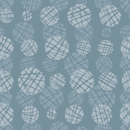 Fun doodle circles seamless pattern, abstract background, great for textiles, banners, wallpaper - vector designのイラスト素材