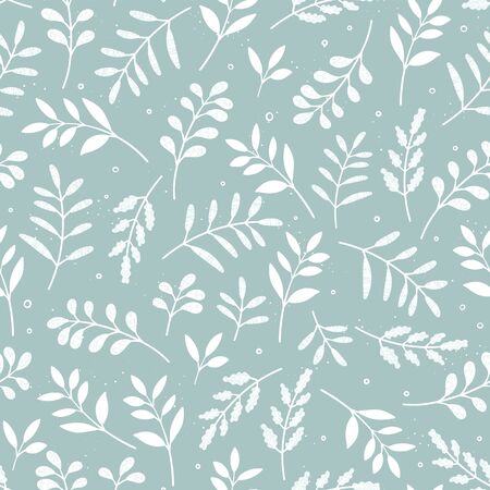 Fun hand drawn branches seamless pattern, hand drawn background, great for textiles, banners, wallpapers, wrapping - vector designのイラスト素材