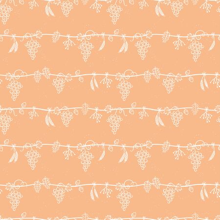 Lovely hand drawn Thanksgiving seamless pattern, great for textiles, banners, wallpapers, cards - vector designのイラスト素材