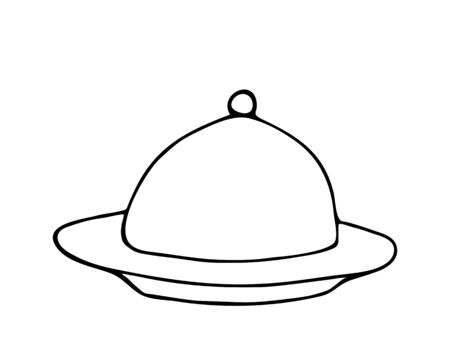 . Isolated on a white background. Stock vector illustration. Black and white graphics. Minimalism. Hand drawn.のイラスト素材